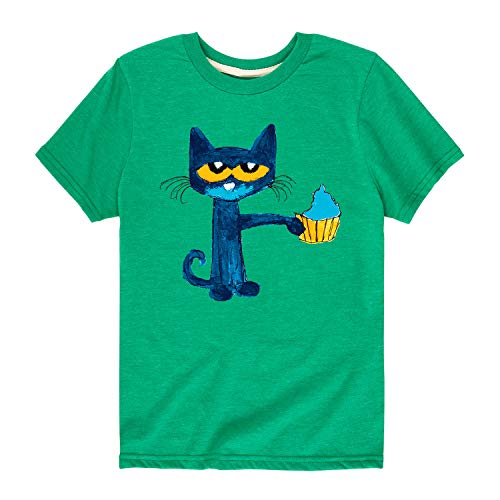 Pete the Cat - Messy Cupcake - Toddler Short Sleeve T-Shirt - Size 4T Kelly Green