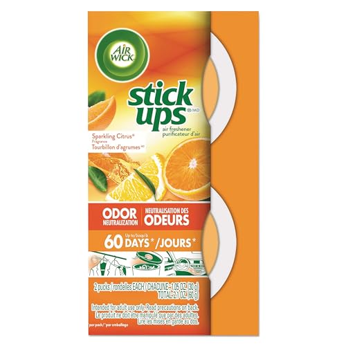 Air Wick Stick Ups Air Freshener, Sparkling Citrus, 2ct