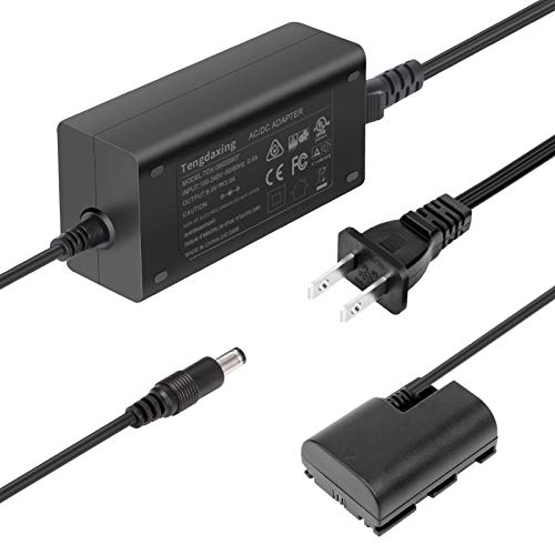 Tengdaxing ACK-E6 Continuous Power Adapter LP-E6/E6N Dummy Battery for Canon EOS 5Ds, 5Ds R, 5D II III IV, 6D, 6D Mark II,7D, 7D Mark II, 60D, 60Da, 70D, 80D, 90D, R, R5, R6, R6 Mark II, R7 Cameras