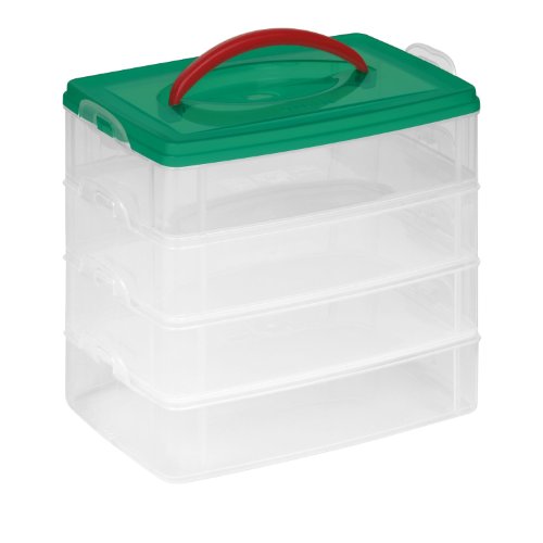 Snapware FBA_ Snap 'N Stack Seasonal (4) 6'X9' Rectangle 2.5' L(6), Medium, Clear