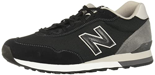 New Balance Men's 515 V3 Sneaker, Black/Marblehead, 10