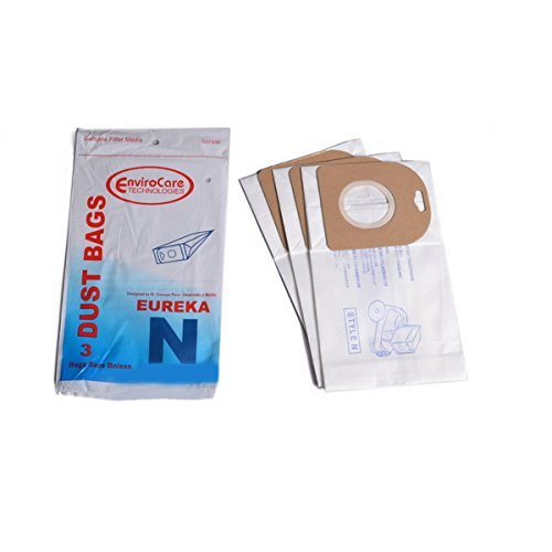 EnviroCare Replacement Vacuum Cleaner Dust Bags made to fit Eureka Mighty Mite Style N Canister Vacuums 3 Pack