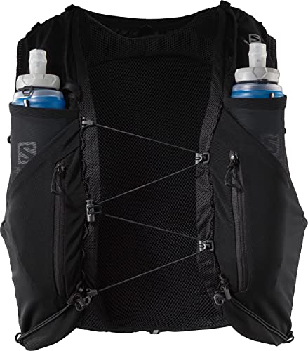 Salomon Unisex ADV Skin 12 Hydration Pack with Flask, Black/Ebony, L