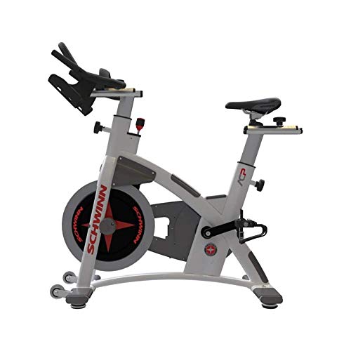 Schwinn AC Performance Plus Indoor Bike with Carbon Blue Belt Drive and Morse Taper - White