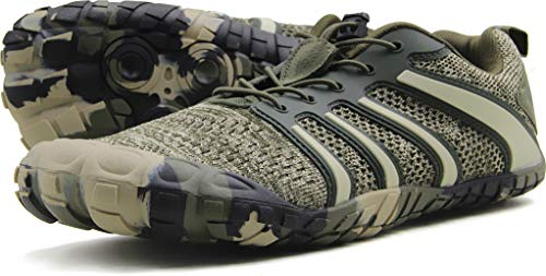 Oranginer Men's Minimalist Runner Slip-on Cross Trainer Shoes Men Camouflage Size 12