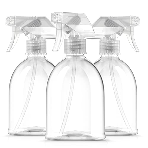 Bar5F Fine Mist Spray Bottle 16-Ounce Essential Oils, Gardening, Mild Cleaning Solutions, Pets, Plants, Cooking, Water Spray Bottle, Salon Hair Misting (3)