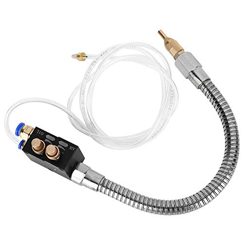 Coolant Mister, Mist Coolant Mist Lubrication System Unit, Metal Cutting Engraving Cooling Sprayer Machine with Air Pipe for CNC Lathe Milling Drill Machine