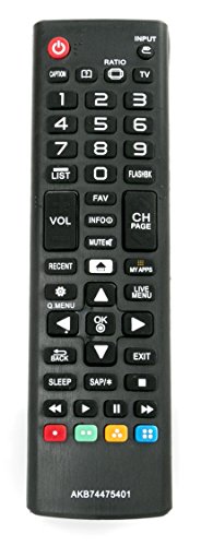 New AKB74475401 Remote fit for LG Smart TV 43UF6430 43UF6800 43UF6900 43UF7590 43UF7600 49LF5900 49UF6400 24LF4820 49UF6490 49UF6800 49UF6900 49UF7590 32LF595B 43LF5900 43UF6400 49UF6430