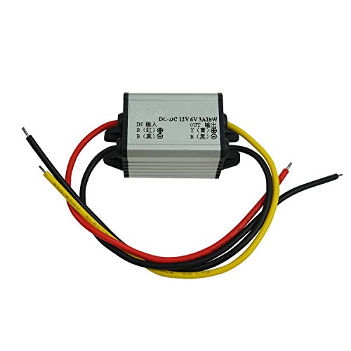 Proshopping DC Converter Regulator, 12V Step Down to 6V 3A 18W Voltage Reducer, DC/DC Power Supply Module Buck Transformer, Waterproof - for Car Truck Vehicle Boat