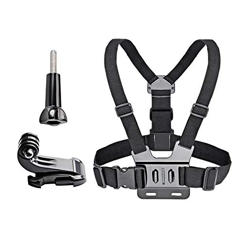 VVHOOY Chest Mount Strap Harness Chesty Body Mount Adjustable Action Camera Chest Strap with J Hook Compatible with Gopro Hero 11 10 9 8, AKASO EK7000 Brave 4 Brave 7 LE V50X Native, Dragon Touch