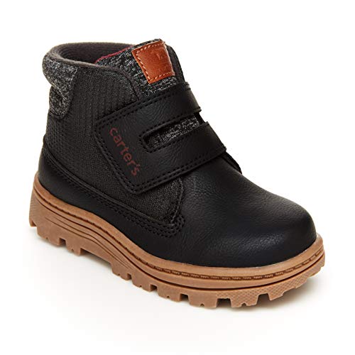 Carter's boys Kelso Fashion Boot, Black, 10 Toddler