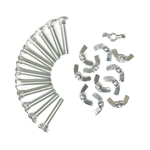 Pet Carrier Kennel Metal Fasteners, 12pcs - Replacement Bolt and Nuts for Airline Approved Travel Pet Kennel,