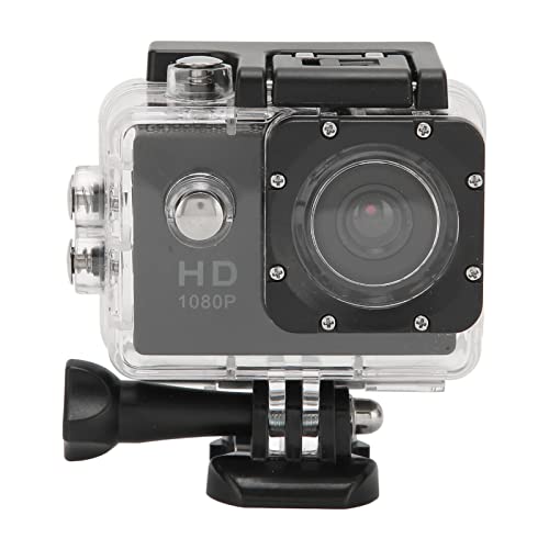 Waterproof Action Camera, HD 1080P Sports Camera with 140 Degree Wide Angle, 2.0 inch 131FT Underwater Camcorder with a 6 Layer Optical Glass Lens for YouTube Vlog Videos