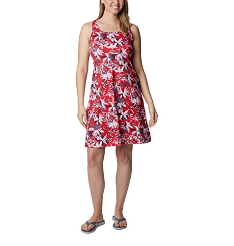 Columbia Women's Freezer III Dress,Red Spark Firework Fishin',X-Small