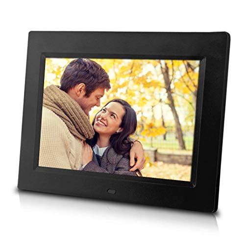 8 inch Digital Photo Frame, Play Music and Video, has Remote Control, Ultra Slim Design, Built-in 4GB Flash Memory