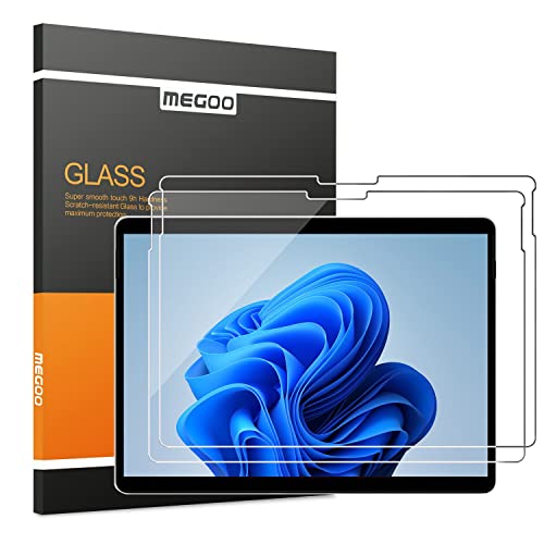 Megoo Screen Protector for Microsoft Surface Pro 11/10 (2024) - Also Fits Surface Pro 9, Pro 8, and Pro X (13 inch) - Tempered Glass/High Sensitivity/Support Surface Pen/Smooth Touch, 2 Pack