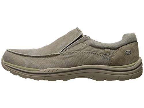 Skechers Men's Expected Avillo Moccasin, Khaki, 12 D US