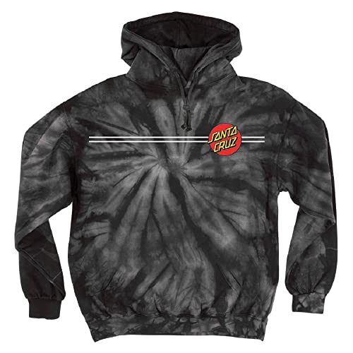 SANTA CRUZ Men's Pullover Hooded Sweatshirt Classic Dot Skate Sweatshirt - Spider Black, Size: X-Large