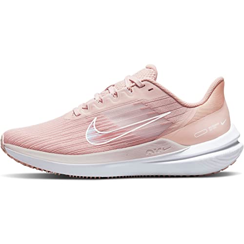 Nike Women's Air Winflo 9 Running Shoes, Pink Oxford/White/Barely Rose, 7.5