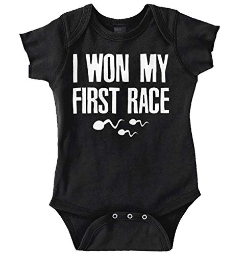 Brisco Brands Won My First Race Little Swimmers Baby Romper Boys or Girls Newborn