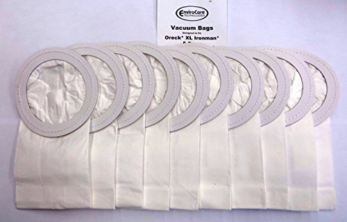 EnviroCare Replacement Vacuum Cleaner Dust Bags Made to fit Oreck XL Ironman Vacuums 10 Pack