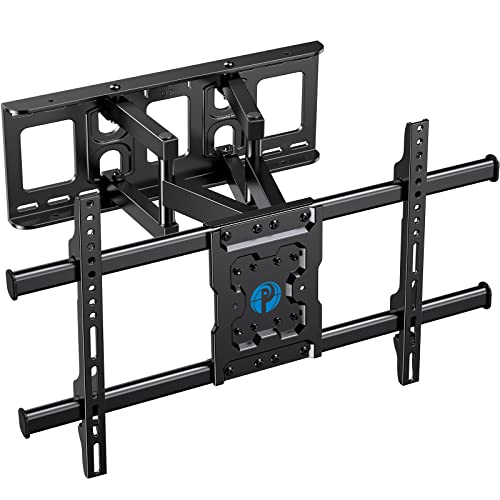 Pipishell Full Motion TV Wall Mount for Most 37-75 Inch TVs up to 132lbs, Wall Mount TV Bracket Articulating Swivel Tilt Extension Leveling Max VESA 600x400mm Fits 12/16' Wood Stud, PILFK1
