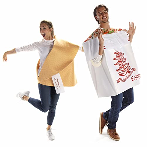Chinese Take Out & Fortune Cookie Couples Halloween Costume - Food & Noodle Outfit