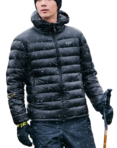 Pioneer Camp Mens Lightweight Puffer Jacket 800 power down fill XYR301003