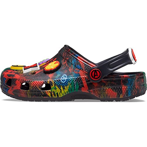 Crocs Kids' Superhero Clog , Marvel/Black, 3 Little Kid