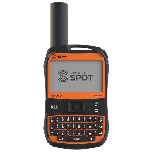 SPOT X with Bluetooth 2-Way Satellite Messenger | SOS Protection | Handheld Portable 2-Way GPS Messenger for Hiking, Camping, Cars| Globalstar Satellite Network Coverage | Subscription Required