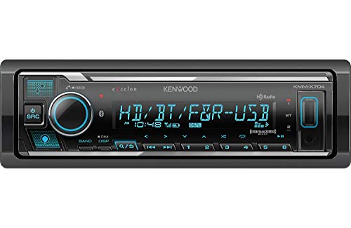 Kenwood Excelon KMM-X704 Digital Media Receiver with Bluetooth & HD Radio | Amazon Alexa Ready