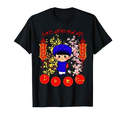Li Xi Me Please Kid Boys Vietnamese Lunar New Year 2022 T-Shirt