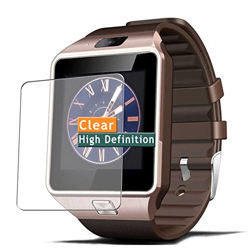 Vaxson 3-Pack Screen Protector, compatible with WJPILIS/CNPGD/Singe/Newbud/Padgene DZ09 1.54' SmartWatch TPU Film Protectors Sticker [ Not Tempered Glass ]