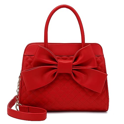 Scarleton Handbags for Women, Purses for Women, Purse with Bow, Satchel Handbags for Women, Satchel Bag for Women, H104810N - Red