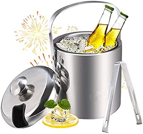1.2 L Ice Buckets with Lid,Double Wall Ice Bucket,Wine Chiller for Bar Party, Camping