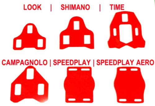 Bike Cleat Shim Wedges fit Shimano SPD-SL | Look | TIME | SPEEDPLAY | Campagnolo (2 Degrees, Shimano SPD-SL (Road))