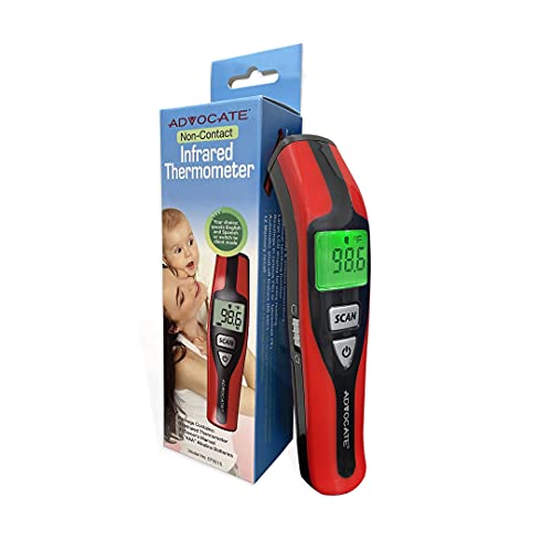 Advocate Touchless Speaking Thermometer for Adults, Kids & Babies – Digital Infrared Thermometer – Accurate Handheld IR Laser Instant Read Fever Thermometer