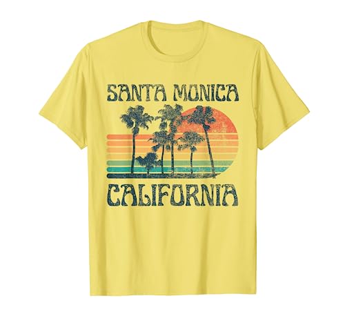 Santa Monica California Beach Summer Vacation Vintage T-Shirt