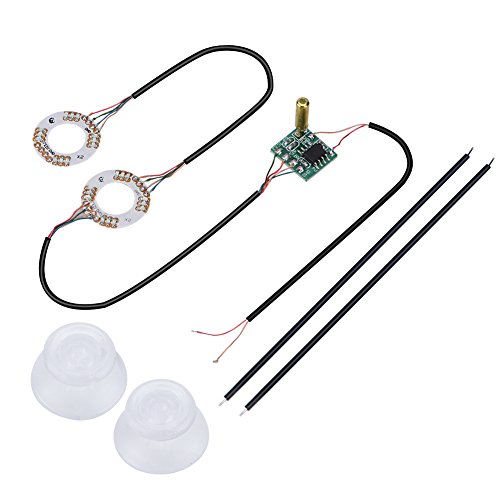 Diyeeni 7 Colors LED Lamp Thumb Sticks Mod Thumbstick Caps Ring Suitable for Xbox One,PS4 Controller,Durable and Easy Installation(Xbox one Wireless Controller Button)