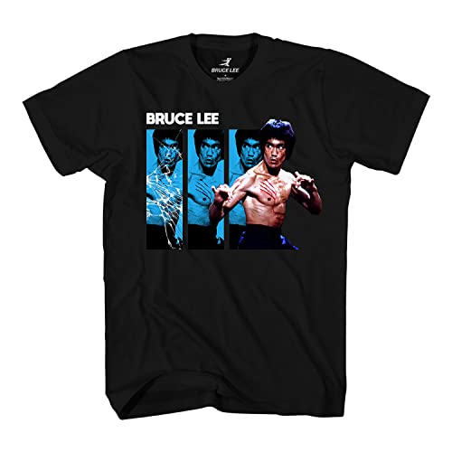 Bruce Lee Mens Mirror Shirt - The Way of The Intercepting Fist Graphic T-Shirt (Black, Medium)