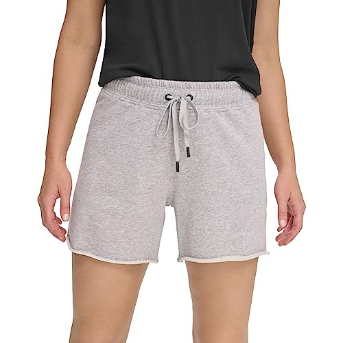 DKNY Women's Knockout Logo Wavy Short, Pearl HGR, Large