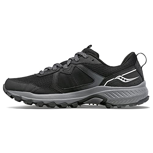 Saucony Men's Excursion TR16 Trail Running Shoe, Black/Charcoal, 10.5