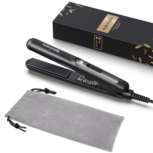 Wavytalk Mini Flat Iron 0.7 Inch Ceramic Mini Hair Straightener, Small Flat Irons for Short Hair, Curls Bangs, Travel Flat Iron