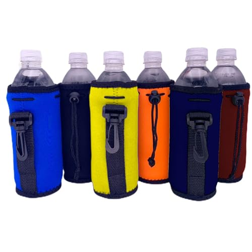 Blank Neoprene Water Bottle Coolie (Variety Color 6 Pack)