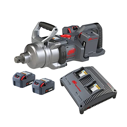 Ingersoll Rand W9491-K4E - 20V High-torque 1' Drive Cordless Impact Wrench Kit, 2600 ft-lbs Nut-busting Torque, 4 Batteries and Charger, Standard Anvil