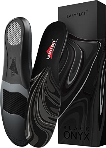 Premium Orthotic Insoles for Men Women - High Arch Support Shoe Inserts for Plantar Fasciitis Pain and Leg Fatigue - All Day Comfort with Odor Control Shock Absorption