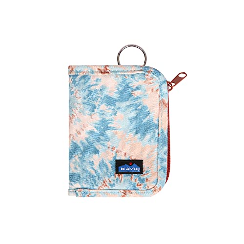 KAVU Zippy Wallet Bi Fold Zip Clutch Removable Coin Pouch - Ink Burst