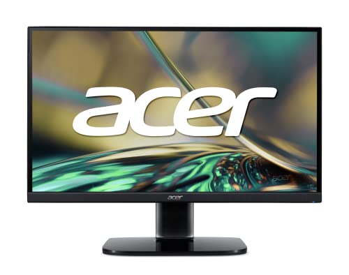 Acer KA222Q Abi 21.5' Full HD (1920 x 1080) VA Zero-Frame Monitor | 75Hz Refresh Rate | 1ms VRB | AMD FreeSync | for Work or Home | VESA and Tilt Compatible 1 x HDMI Port 1.4 & 1 x VGA Port