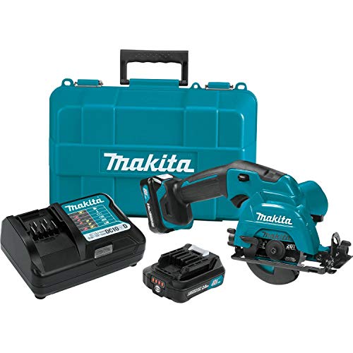 Makita SH02R1 12V max CXT Lithium-Ion Cordless 3-3/8' Circular Saw Kit (2.0Ah)
