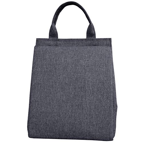 KOKAKO Lunch Bag Lunch Box Cooler Bag Insulated with Shoulder Strap for Men Women(gray)